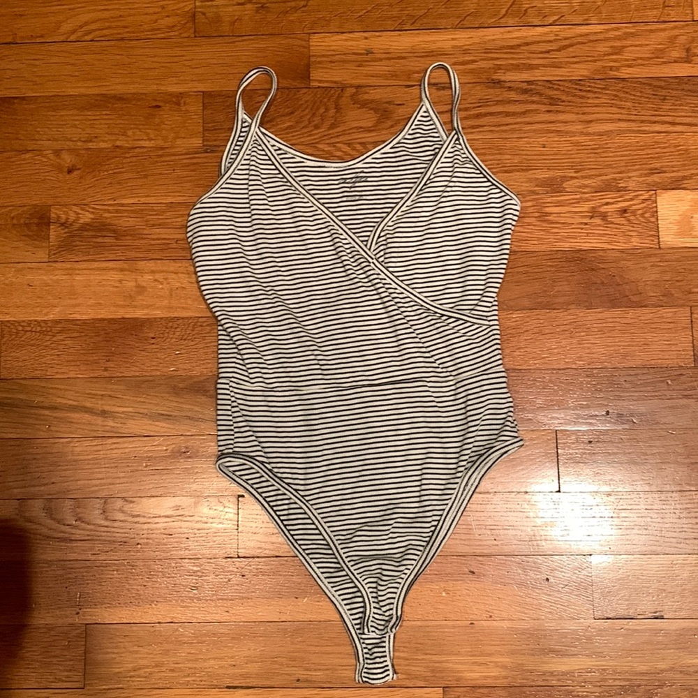 Striped bodysuit